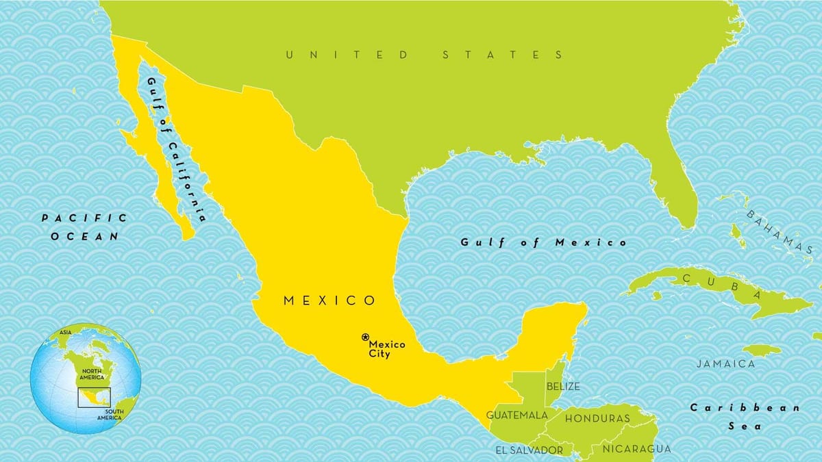 un mapa de la Ciudad de México