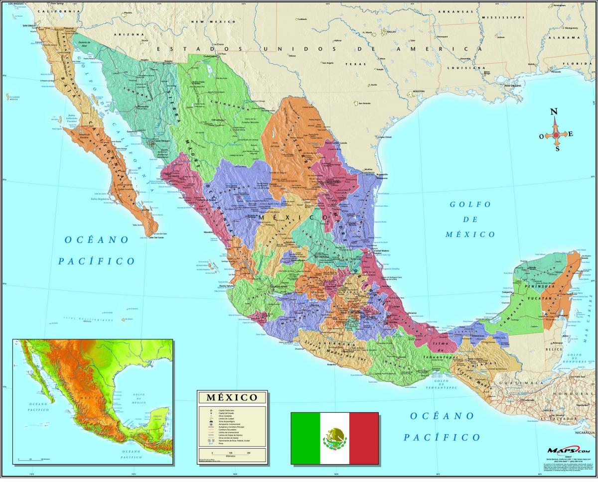 mapa de la Ciudad de México, código postal