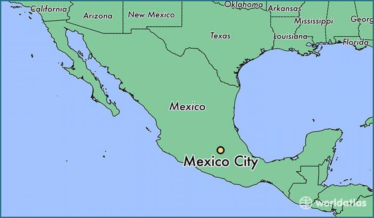 La Ciudad de méxico, México mapa