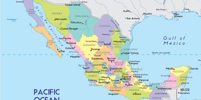 Mapa de la Ciudad de México estado