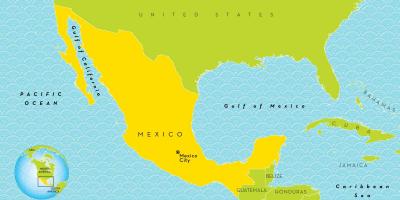 Un mapa de la Ciudad de México