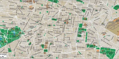 Mapa de calle de la Ciudad de méxico