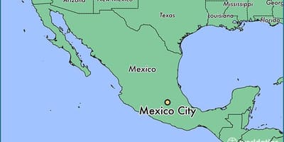 La Ciudad de méxico, México mapa