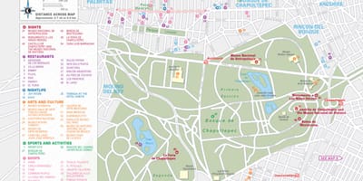Mapa de polanco de la Ciudad de México