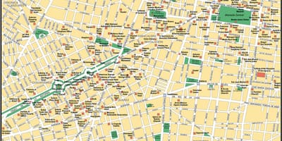 Mapa de la Ciudad de México turismo