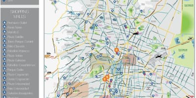 La Ciudad de méxico atracciones mapa