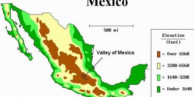 Mapa del valle de México